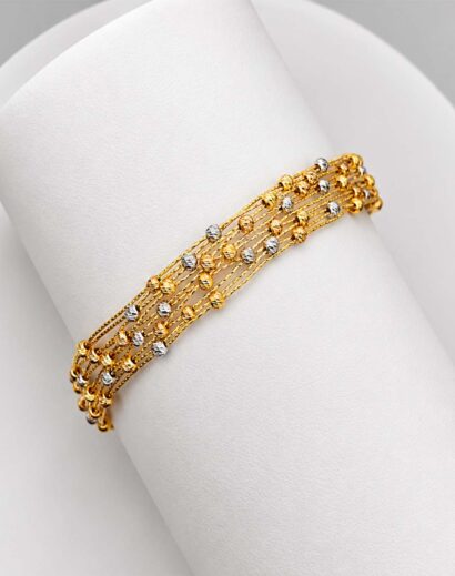 BIRD NEST BANGLE WITH THREE COLOURS